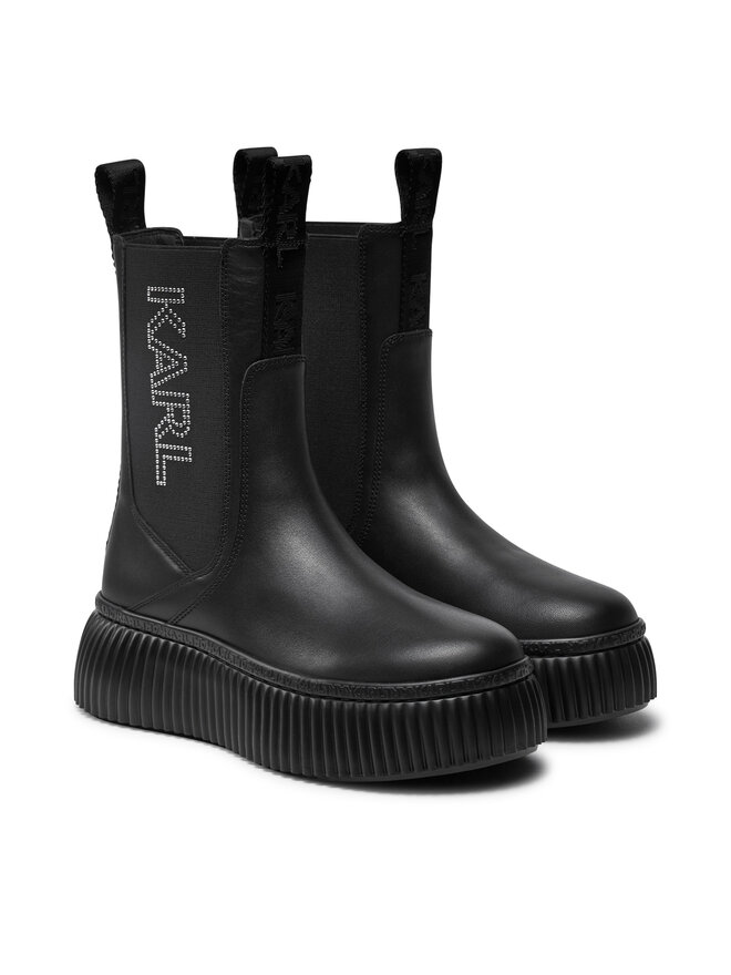 KARL LAGERFELD Боти тип челси KARL LAGERFELD KL42343 Черен