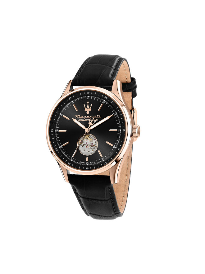 Maserati Ceas Maserati Sorpasso Open Heart Automatic R8821124001 Negru