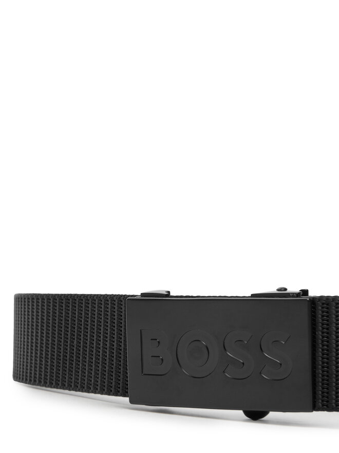 BOSS Pánský pásek BOSS Bosper-Tape 50548405 10243408 01 Černá