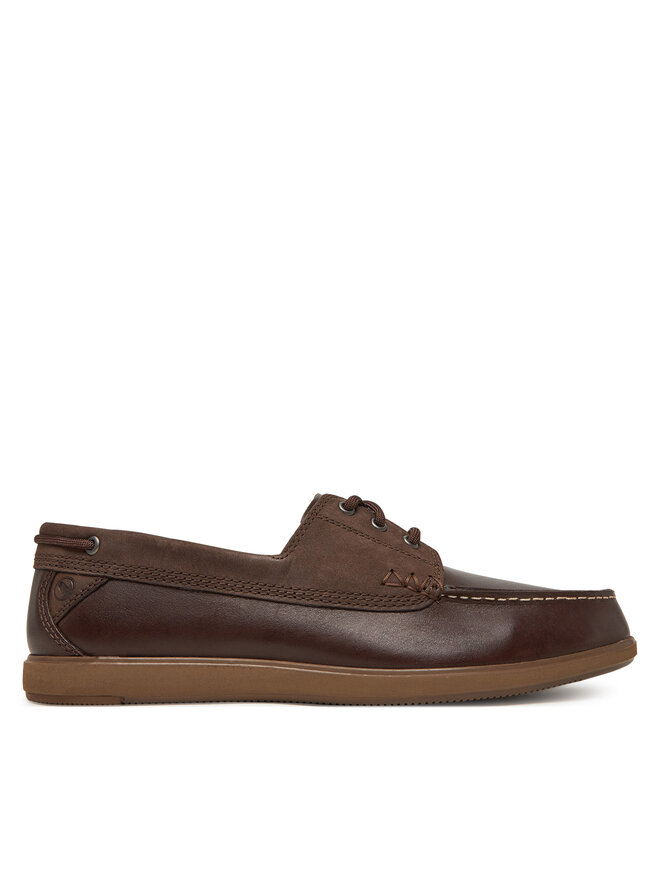 Clarks Mokasíny Clarks Bratton Boat 26181271 Hnědá