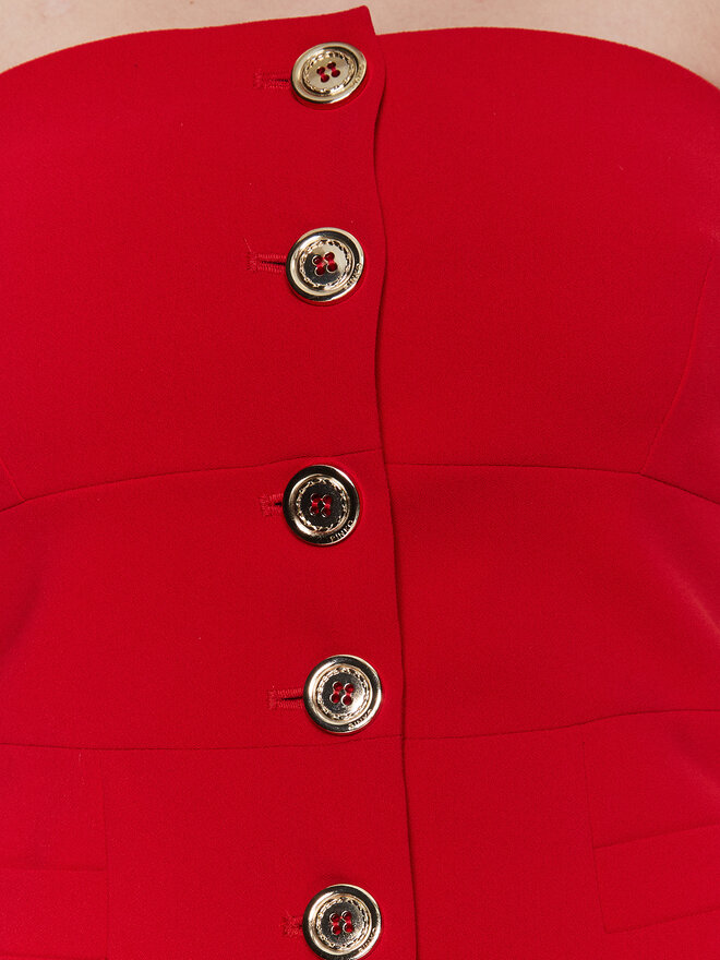PINKO Pinko Top 100112 7624 Rot Slim Fit