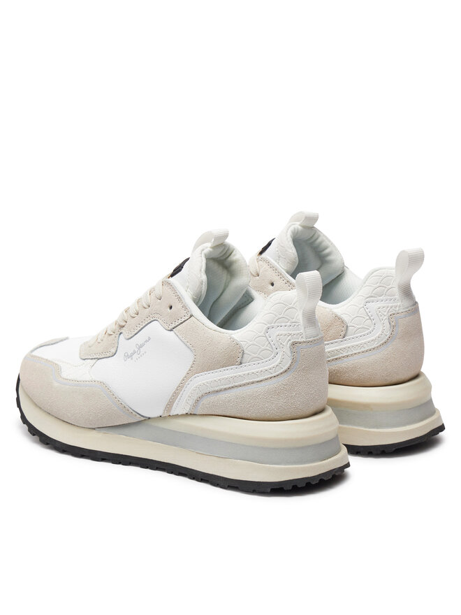 Pepe Jeans Sneakersy Pepe Jeans PLS60012 Biela