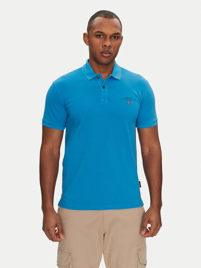 Napapijri Napapijri Pólóing Elbas NP0A4GDL Kék Regular Fit