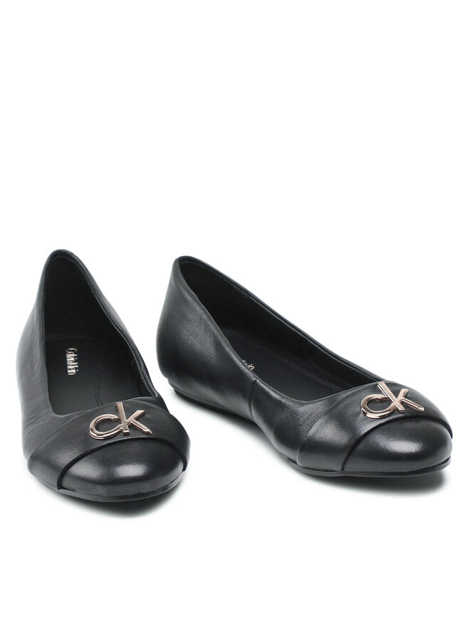 Calvin Klein Ballerinas Calvin Klein Round Ballerina W/Hdw HW0HW00626 Schwarz