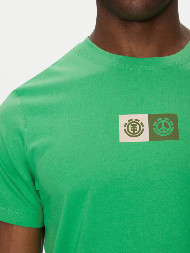 Element Element Camiseta ELYZT00492 Verde Regular Fit
