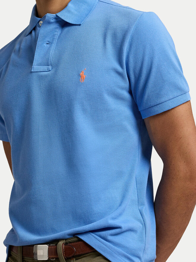 Polo Ralph Lauren Polo Ralph Lauren Поло 710680784406 Голубий Custom Slim Fit