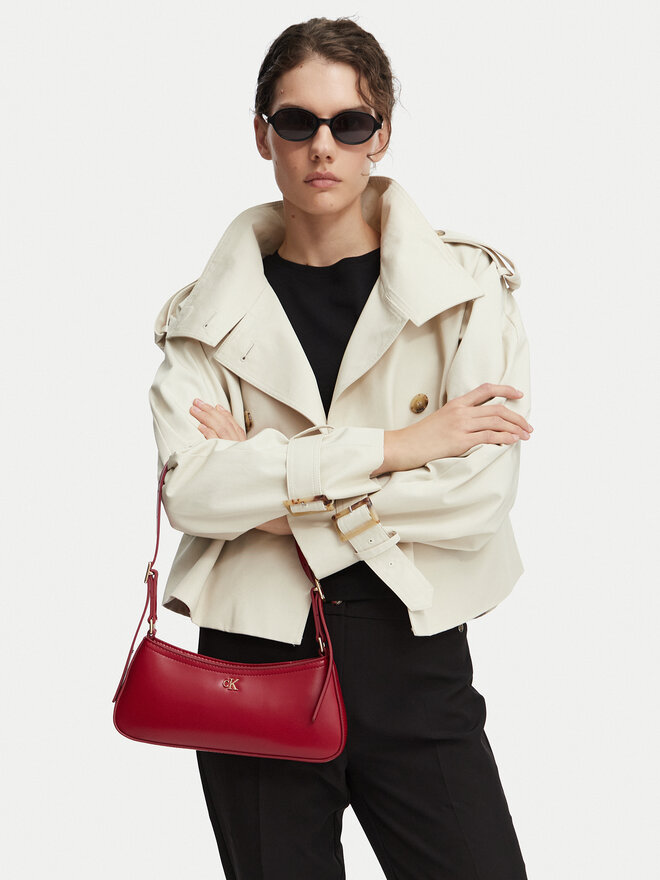 Calvin Klein Handtasche Calvin Klein Ck Small Shoulder Bag LV04F3170G Rot