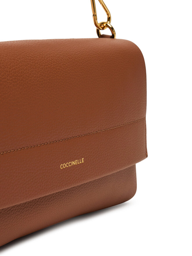 Coccinelle Handtasche Coccinelle M50 Boheme Grana Double E1 M50 12 01 01 Braun