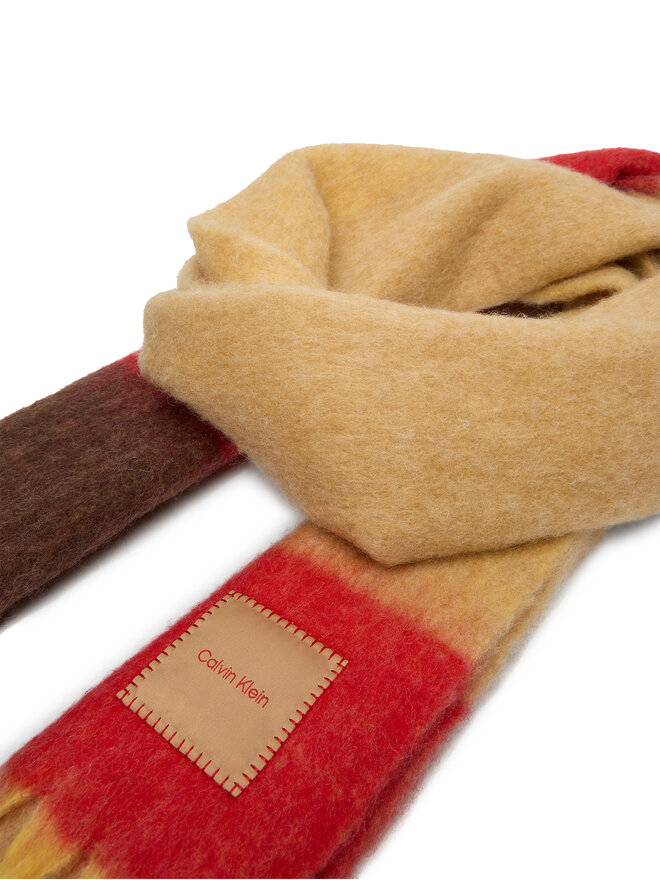 Calvin Klein Sciarpa Calvin Klein Patch Brushed LV04D8070G Beige