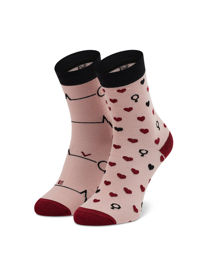 Cup of Sox Ilgos Unisex Kojinės Cup of Sox Atak Serca Rožinė