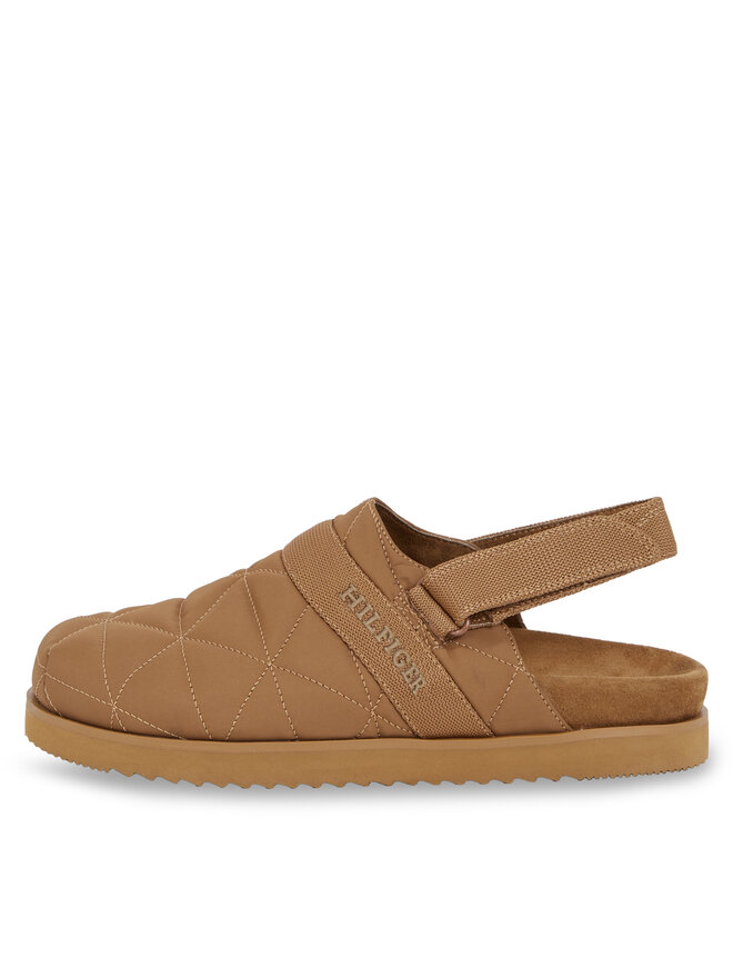 Tommy Hilfiger Pantofole Tommy Hilfiger Warm Hilfiger Mule Sandal FM0FM04773 Marrone