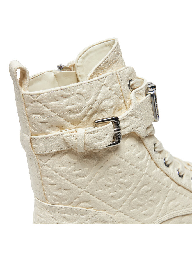 Guess Polokozačky Guess Vaires FLTSOM FAL10 Bílá