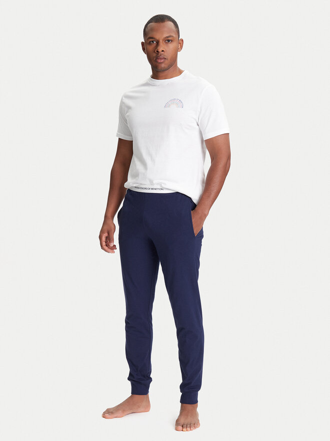 United Colors Of Benetton United Colors Of Benetton Pizsama nadrág 30964F00V Sötétkék Regular Fit