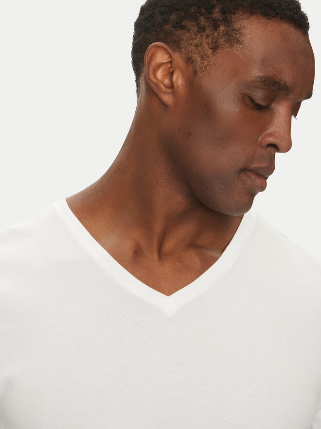 Lacoste Lacoste 3 marškinėlių komplektas TH9008 Balta Slim Fit