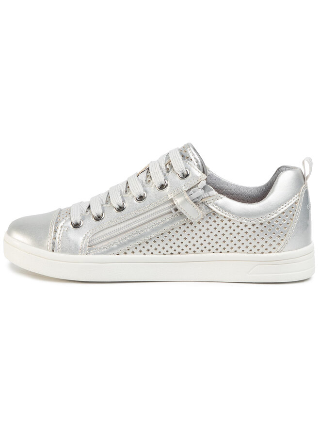 Geox Sneakersy Geox J Djrock G. A J024MA 0NFHI C1007 S Strieborná