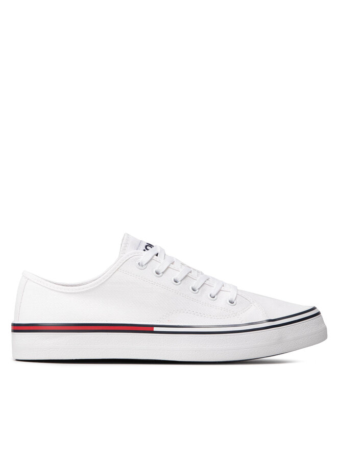 Tommy Jeans Πάνινα παπούτσια Tommy Jeans Essential Low Cut EM0EM00962 Λευκό