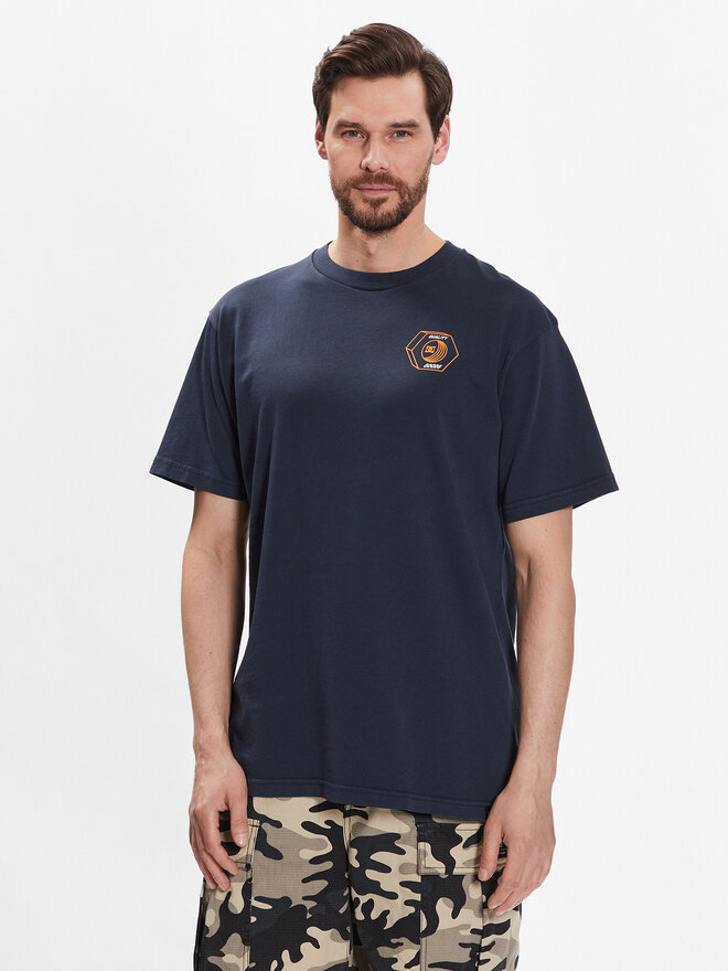 DC DC Marškinėliai Quality Goods ADYZT05235 Tamsiai mėlyna Relaxed Fit