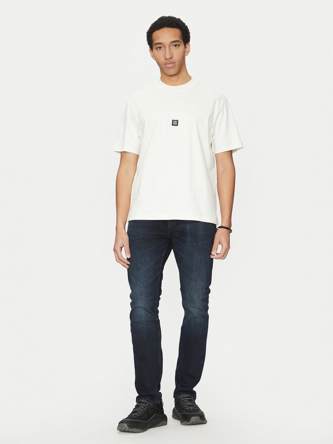HUGO HUGO Camiseta Debostac 50535499 Écru Relaxed Fit