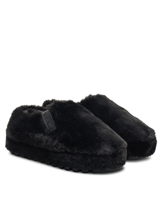 Calvin Klein Jeans Hausschuhe Calvin Klein Jeans Home Anke Slipper Wn Fur YW0YW01596 Schwarz
