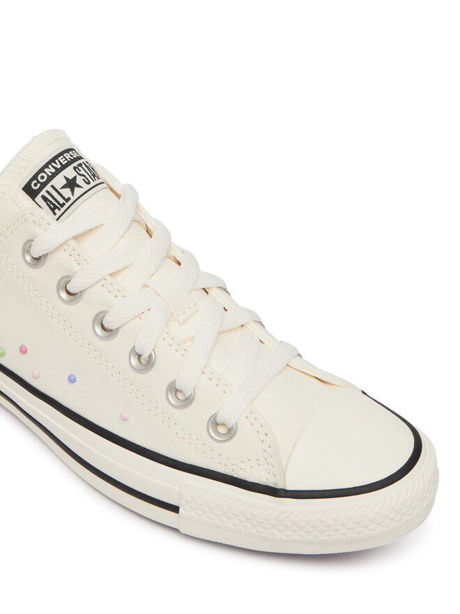 Converse Sneakers aus Stoff Converse Chuck Taylor All Star Mini Studs A17872C Écru