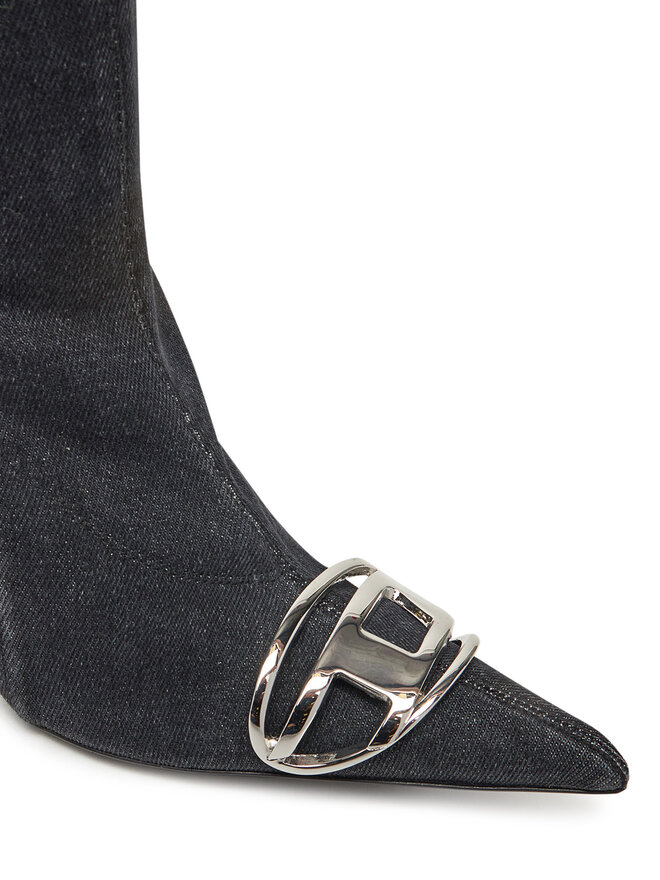 Diesel Čizme preko koljena Diesel D-Venus Tbt D Y03316P6901 T8013 Crna