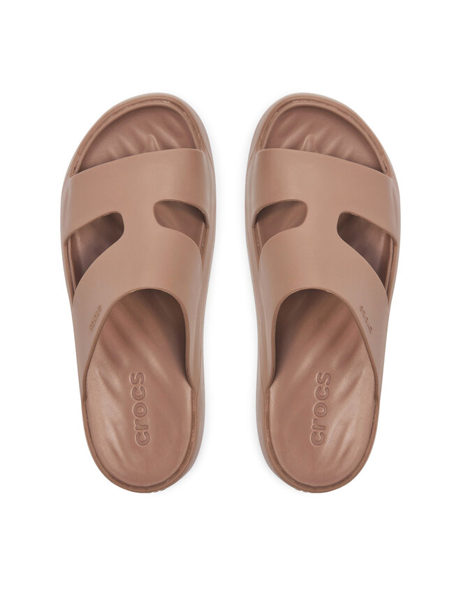Шльопанці Crocs Getaway Platform H-Strap 209409 Бежевий | evzuttya