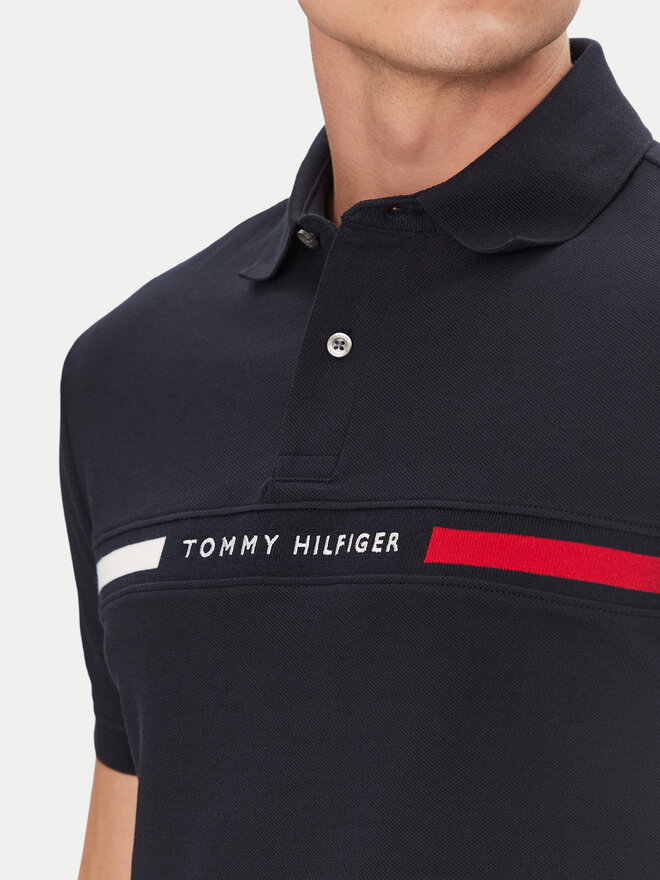 Tommy Hilfiger Tommy Hilfiger Poloshirt Chest Insert MW0MW38130 Dunkelblau Regular Fit