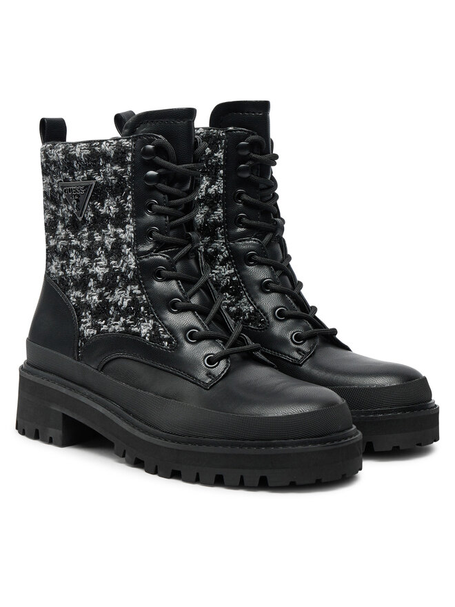 Guess Schnürstiefeletten Guess Badany FLFBDN ELE10 Schwarz