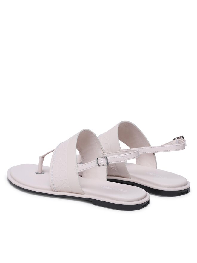 Calvin Klein Sandály Calvin Klein Almond Tp Sandal HW0HW01536 Écru