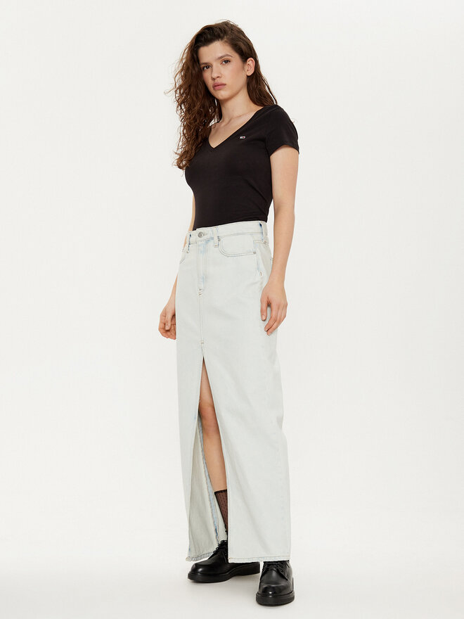 Tommy Jeans Tommy Jeans Marškinėliai DW0DW20458 Juoda Slim Fit