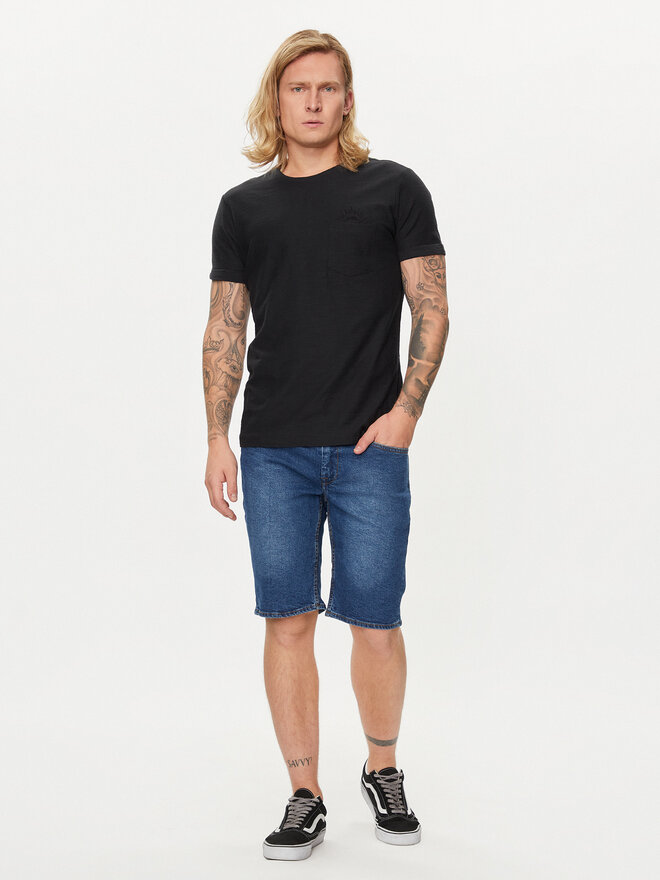 Blend Blend Camiseta 20716864 Negro Regular Fit