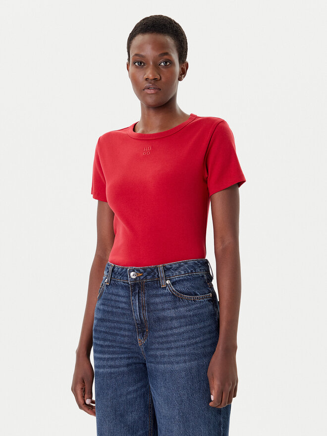 HUGO HUGO Camiseta Deloris 50512002 Rojo Regular Fit