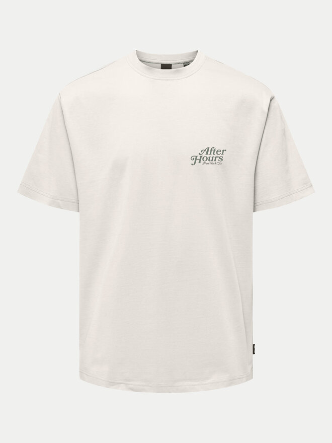 Only & Sons Only & Sons Camiseta Bowen 22032071 Blanco Relaxed Fit
