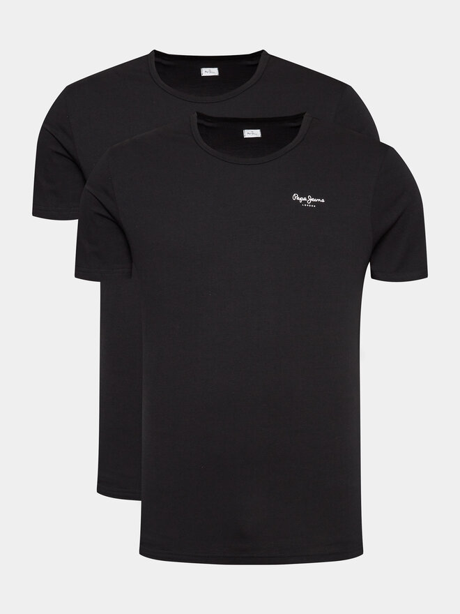 Pepe Jeans Pepe Jeans 2er-Set T-Shirts Pepe Tshirt 2P PMU10976 Schwarz Regular Fit