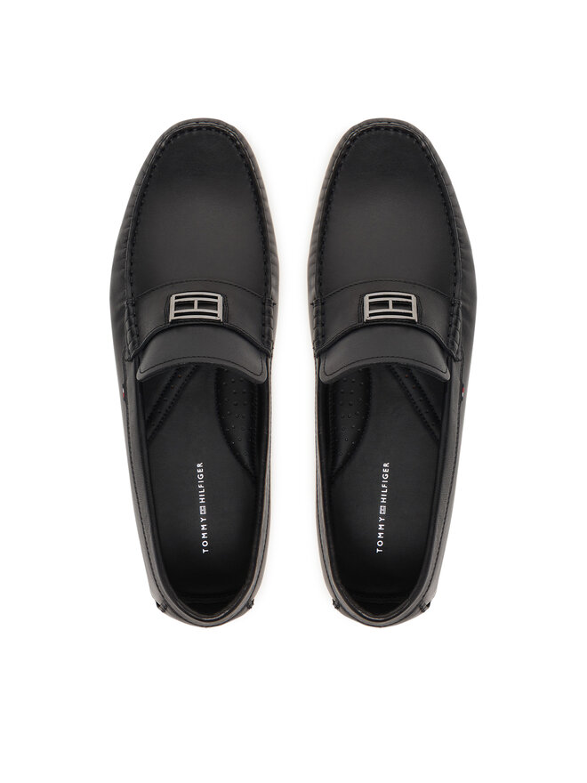 Tommy Hilfiger Mokassins Tommy Hilfiger Hardware Hilfiger Driver Shoe FM0FM05838 Schwarz