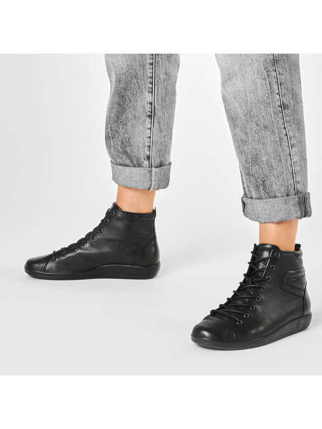 ECCO Polokozačky ECCO Soft 2.0 20652356723 Černá