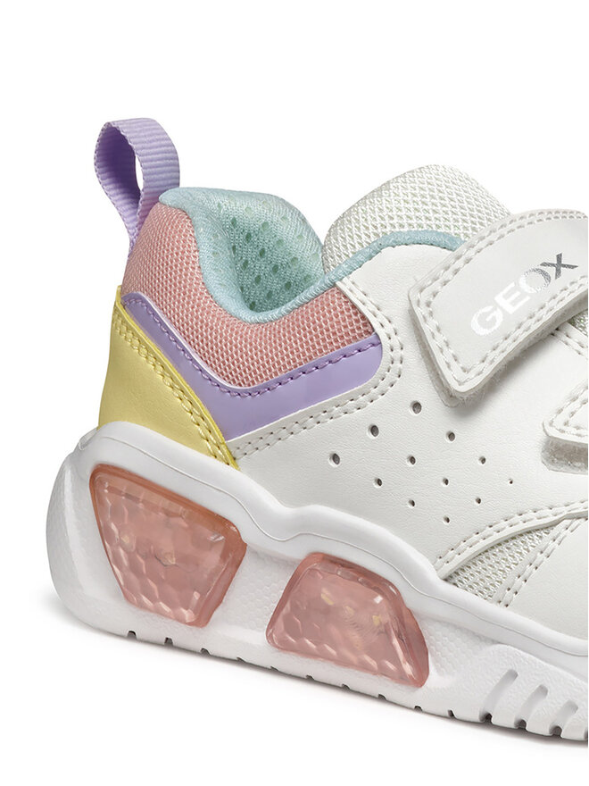 Geox Sneakersy Geox J Illuminus J55HPA 014BU C0653 D Bílá