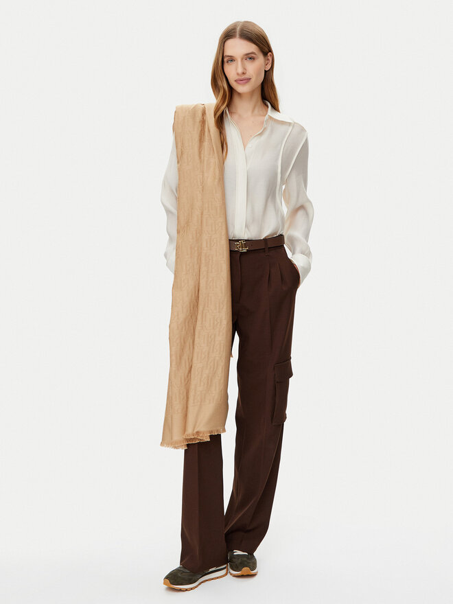 LAUREN RALPH LAUREN Szal LAUREN RALPH LAUREN 454937219004 Beżowy