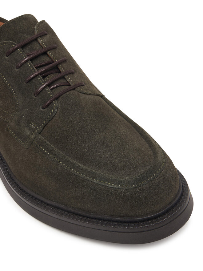 Tommy Hilfiger Halbschuhe Tommy Hilfiger Corporate Casual Sde Deck Shoe FM0FM05980 Grün