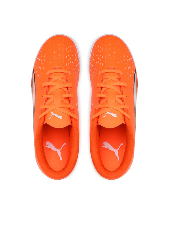 Puma Buty do piłki nożnej Puma Ultra Play It Jr 107237 01 Pomarańczowy