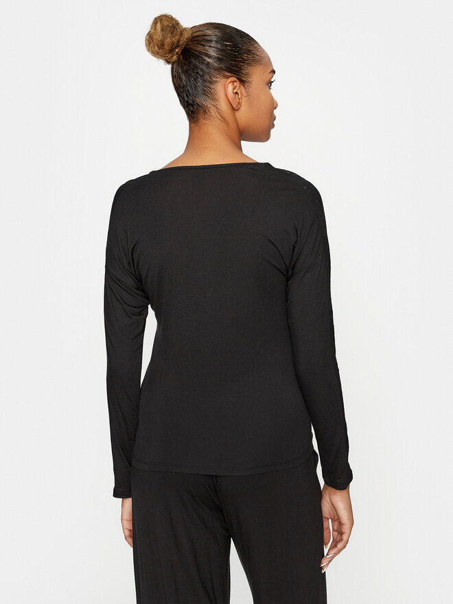 Calvin Klein Underwear Calvin Klein Underwear Pyjama-Bluse 000QS7006E Schwarz Regular Fit