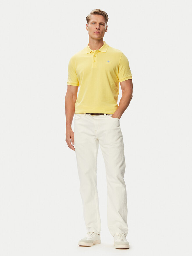 Beverly Hills Polo Club Beverly Hills Polo Club Поло P-SS26M-P42560_BBU Жовтий Regular Fit