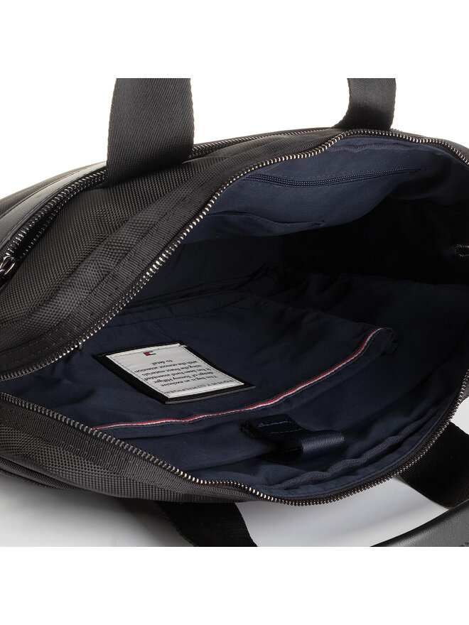 Tommy Hilfiger Laptoptasche Tommy Hilfiger Nylon MIx Slim Computer Bag AM0AM05023 Schwarz