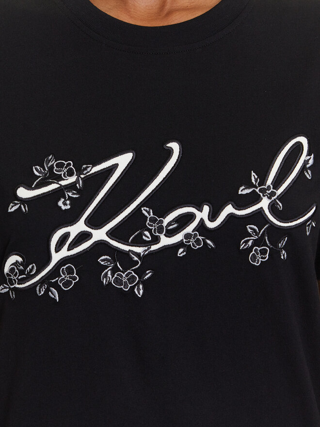 KARL LAGERFELD KARL LAGERFELD Camiseta A3W17018 Negro Regular Fit