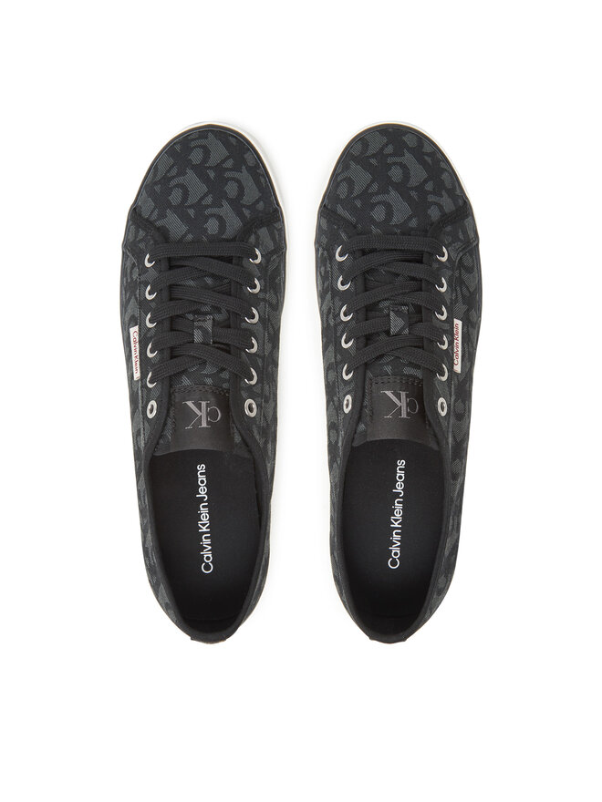 Calvin Klein Jeans Sneakers aus Stoff Calvin Klein Jeans Ess Vulc Low Mg Cv Mono YM0YM01368 Schwarz
