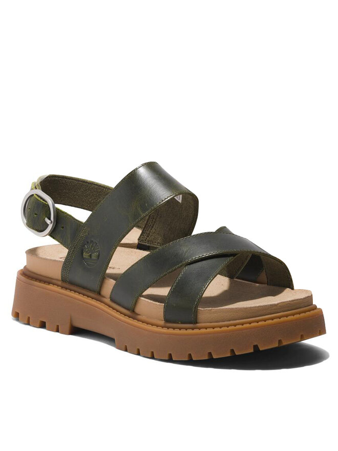 Timberland Sandalen Timberland Clairemont Way Cross Strap Sandal TB0A2KZ5EEQ1 Khakifarben