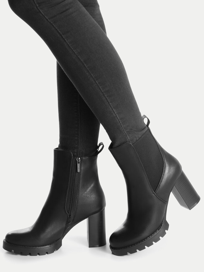 JENNY Botki JENNY WS5068-04 Czarny