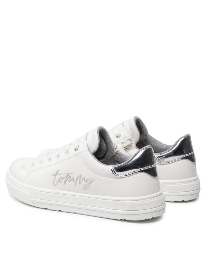 Tommy Hilfiger Αθλητικά Tommy Hilfiger Low Cut Lace-Up Sneaker T3A4-31163-1190 Λευκό