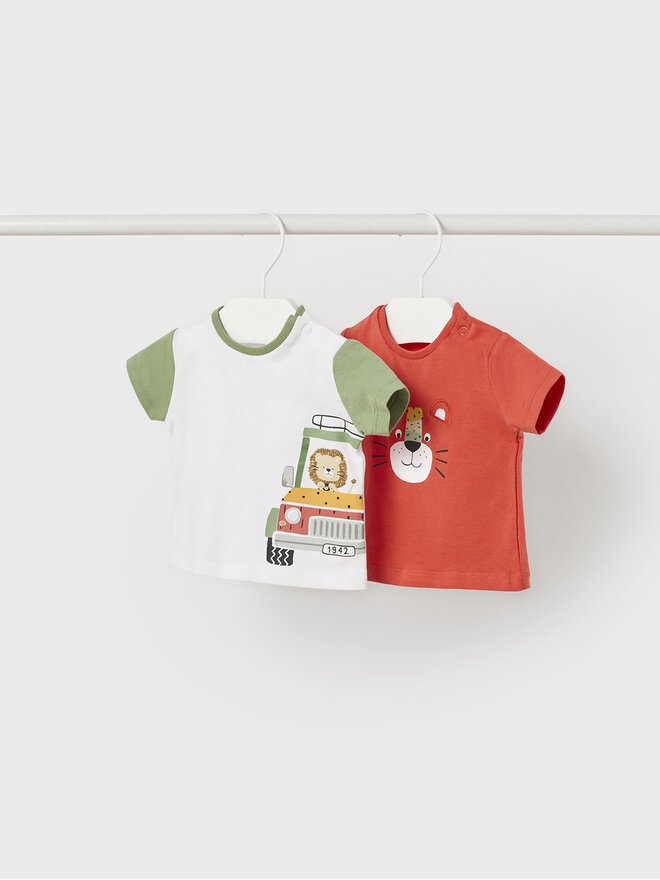 Mayoral Mayoral Set 2 majice 1002 Šarena Regular Fit
