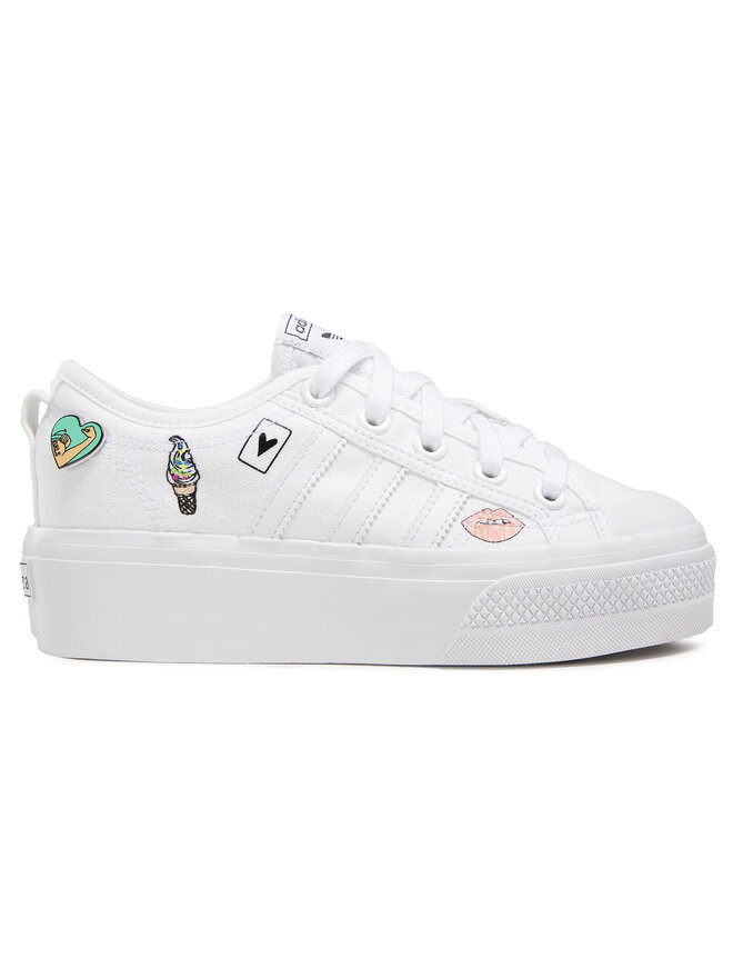 adidas Снікерcи adidas NIzza Platform J FY2531 Білий